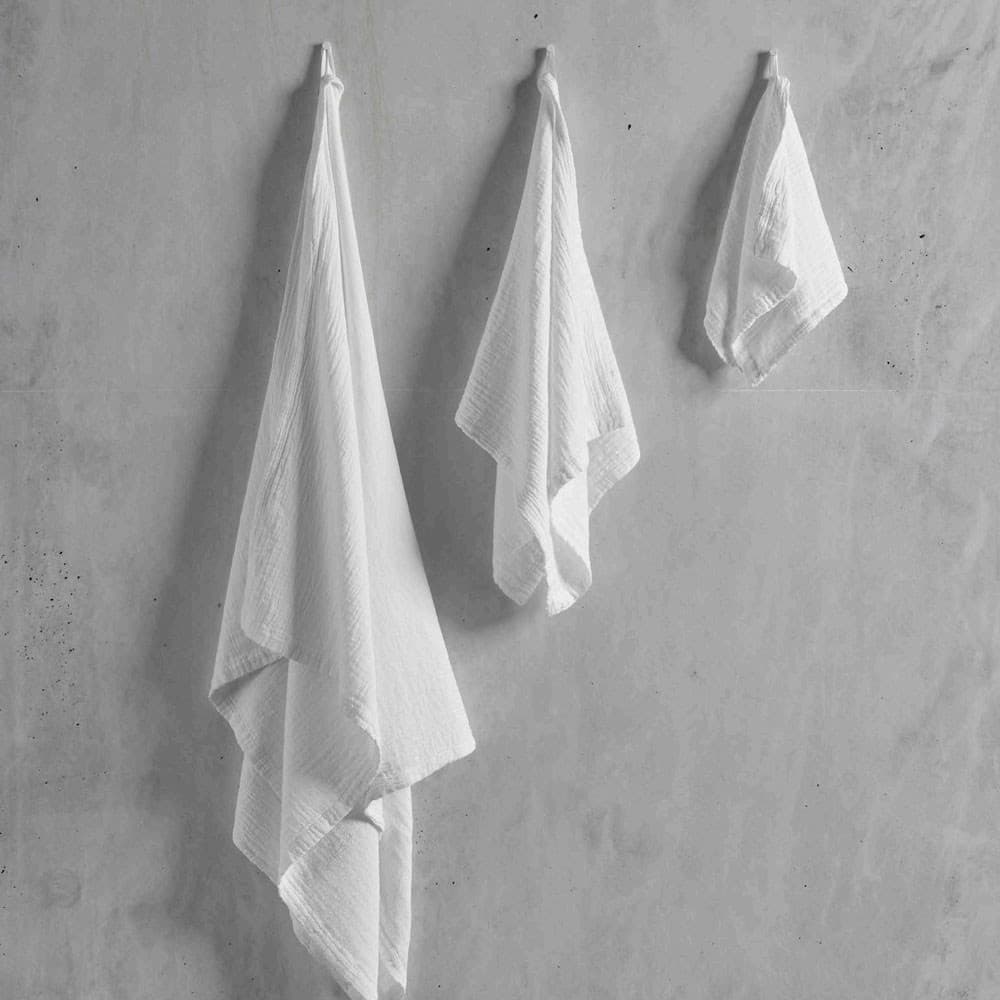 Portuguese Punto Cotton Gauze Bath Towel Pack. From $NZD149.00. Available at George Street Linen