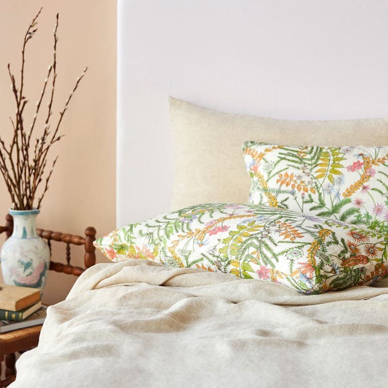 Pure Linen Printed Pillowcase. From $NZD119.95. Available at George Street Linen