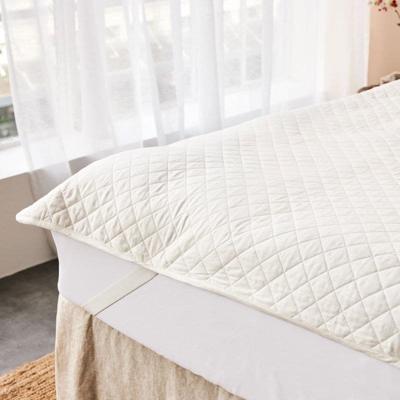 Cotton Quilted Mattress Protector. From $NZD89.95. Available at George Street Linen