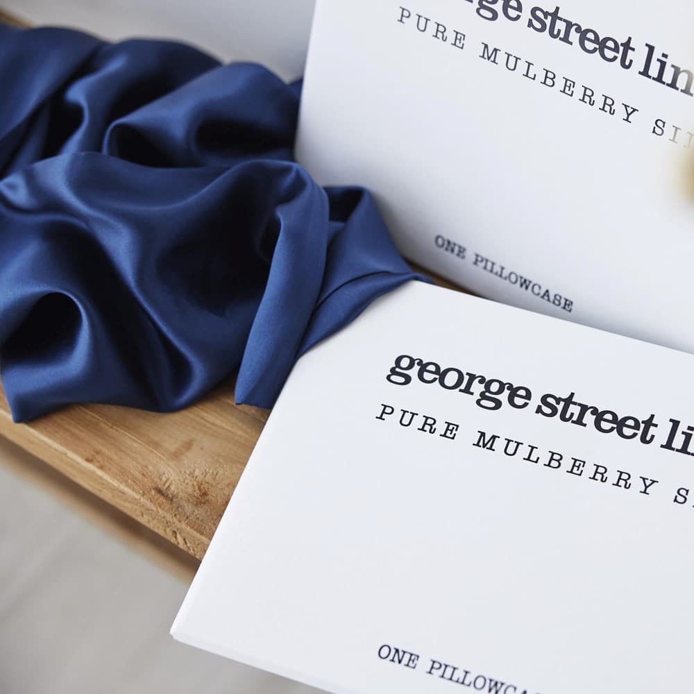 Mulberry Silk Pillowcase. From $NZD89.95. Available at George Street Linen