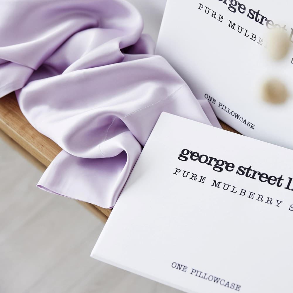 Mulberry Silk Pillowcase. From $NZD89.95. Available at George Street Linen
