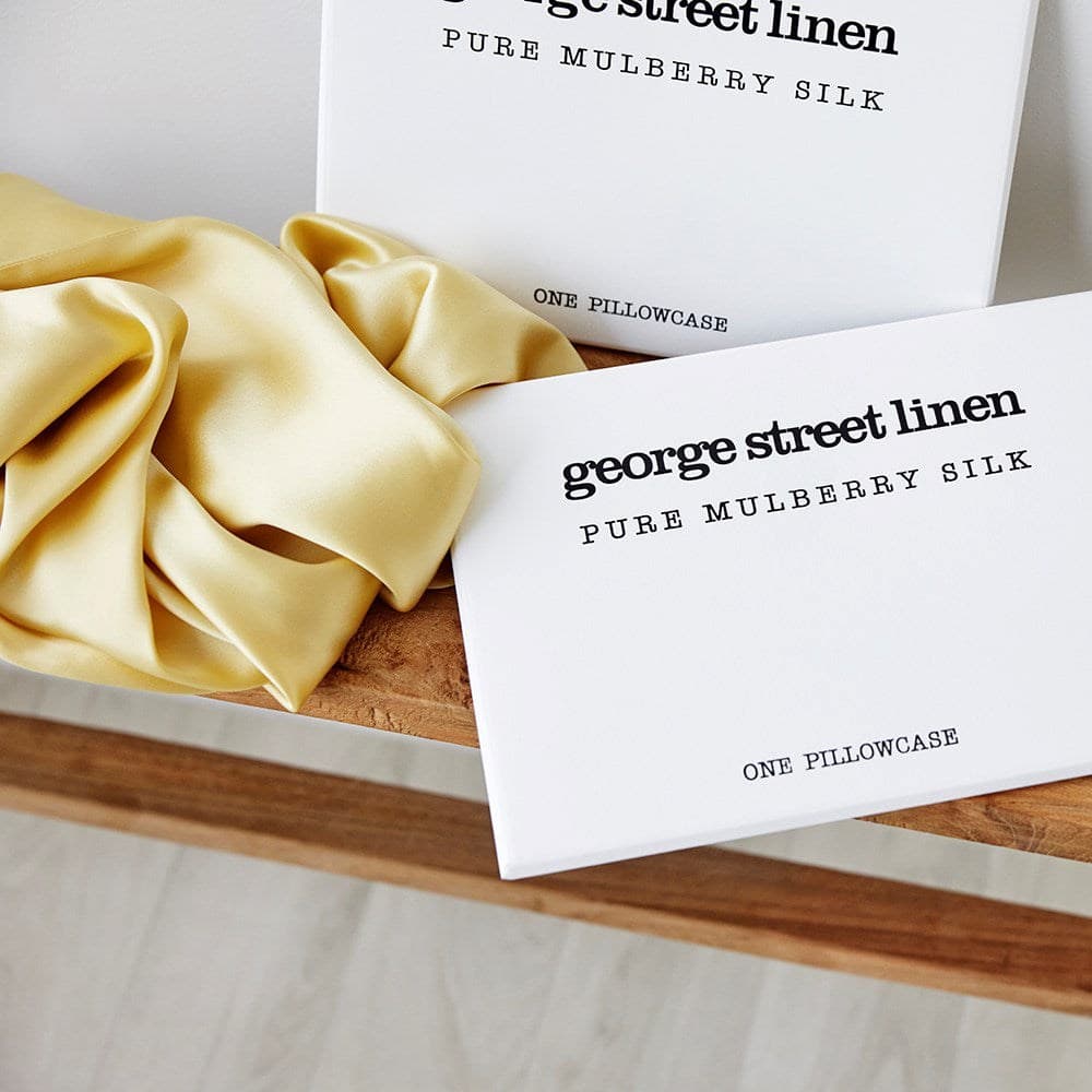 Mulberry Silk Pillowcase. From $NZD89.95. Available at George Street Linen