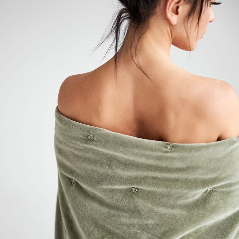 Venus Cotton Velvet Quilted Throw. From $USD179.00. Available at George Street Linen