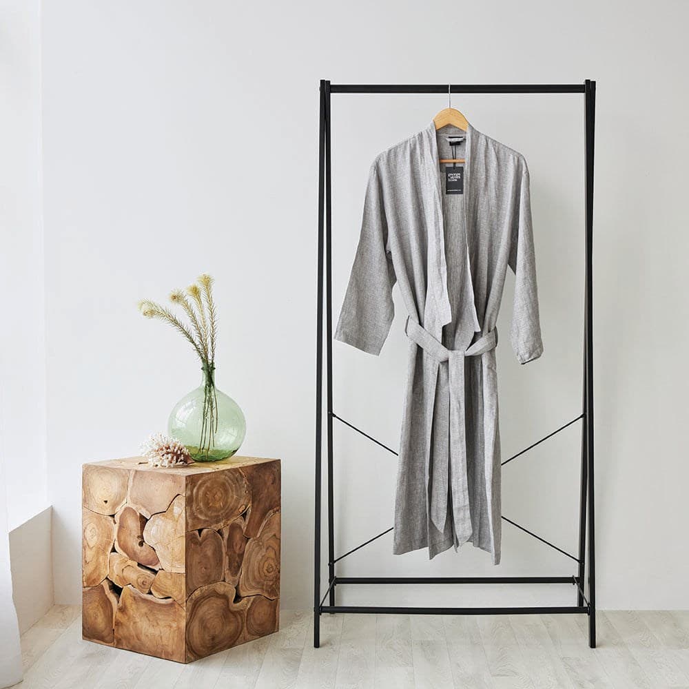 Pure Linen Bathrobe. From $NZD139.99. Available at George Street Linen