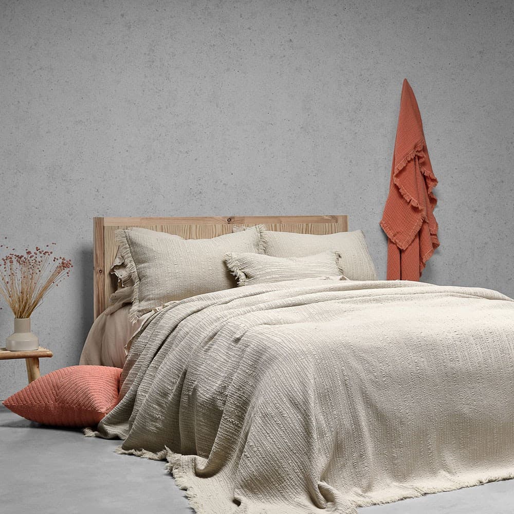 Portuguese AMBIENCE Cotton Blanket. From $NZD299.00. Available at George Street Linen