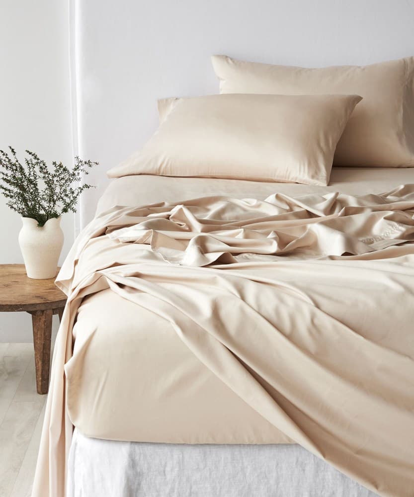 Bamboo Cotton Fitted Sheet. From $NZD89.95. Available at George Street Linen