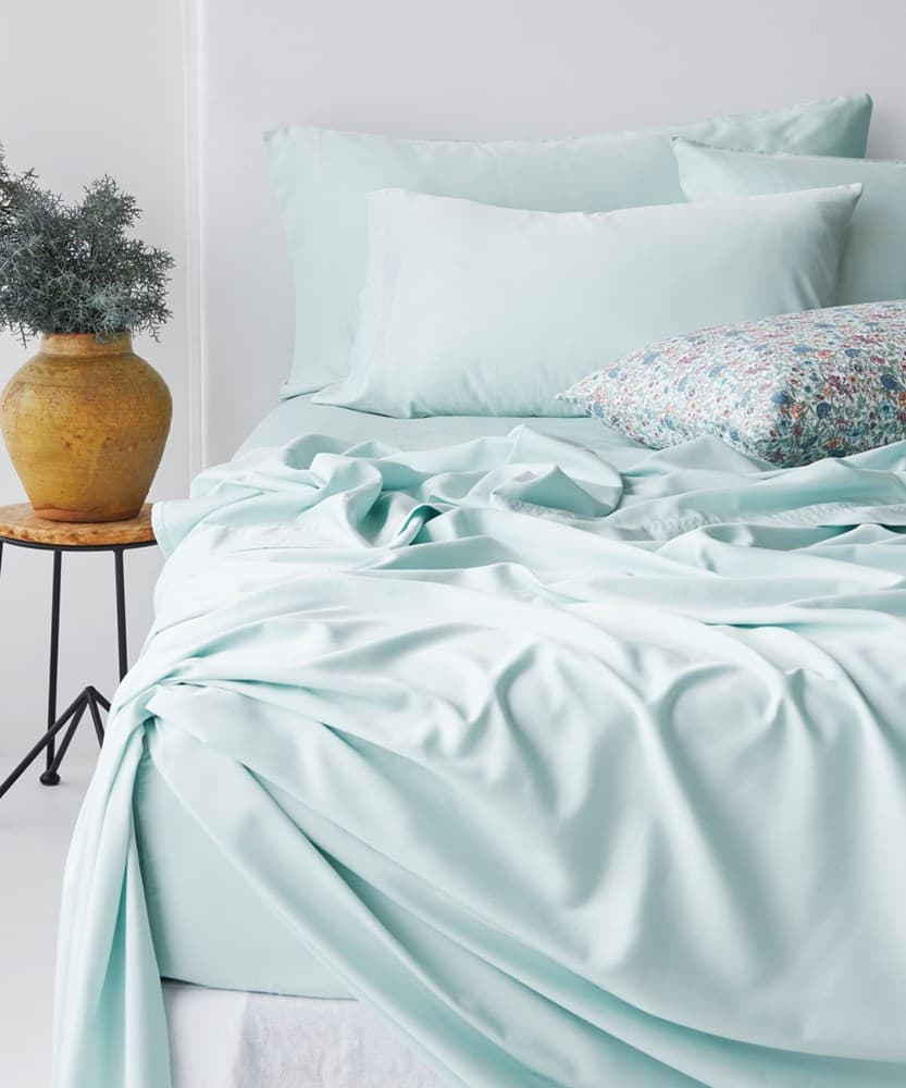 Bamboo Cotton Flat Sheet. From $NZD99.95. Available at George Street Linen