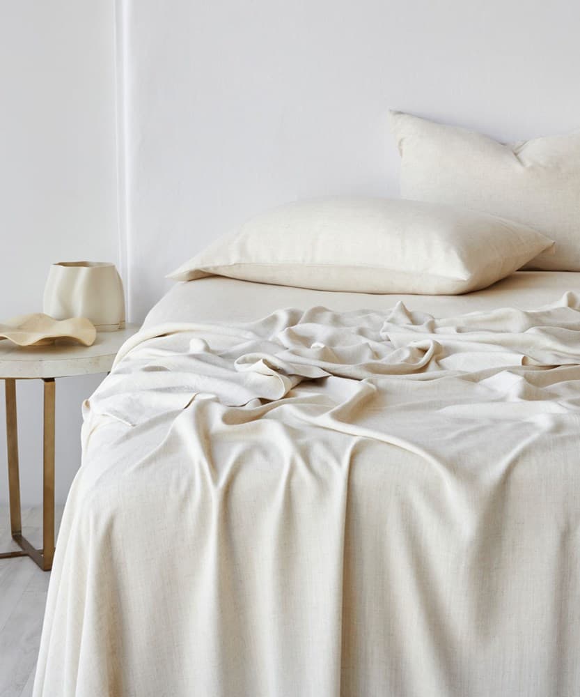 Bamboo Linen Flat Sheet. From $NZD139.95. Available at George Street Linen