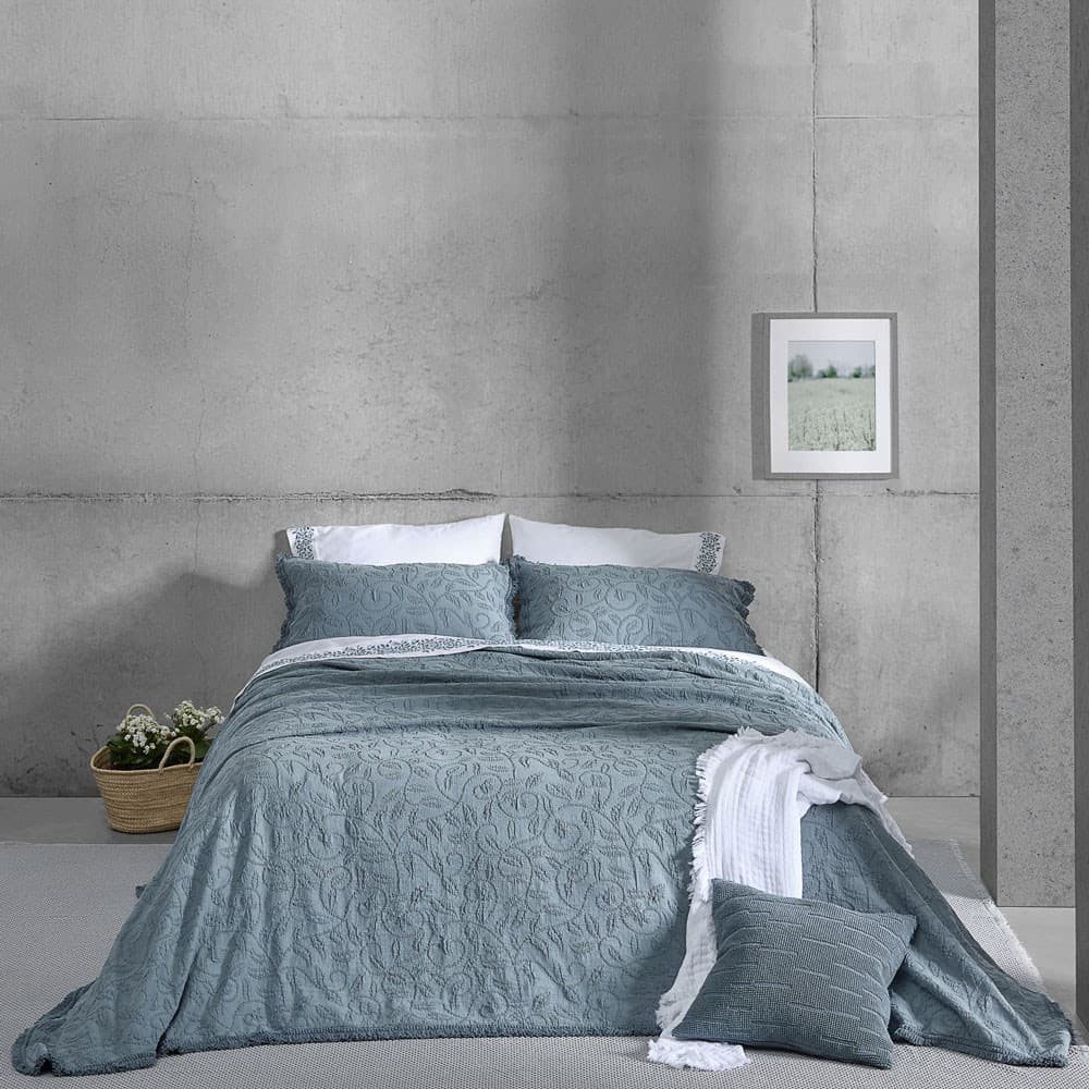 Portuguese Butirir Cotton Jacquard Blanket. From $USD299.00. Available at George Street Linen