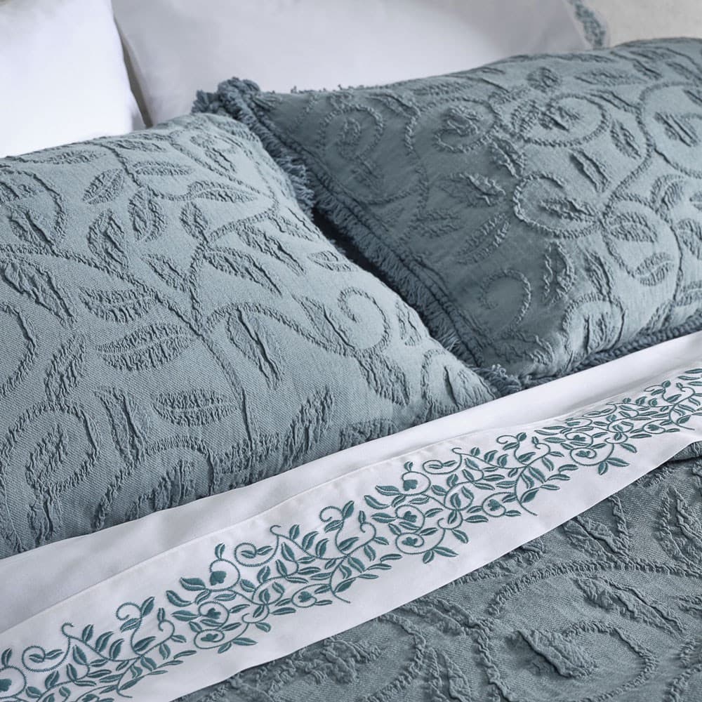 Portuguese Butirir Cotton Jacquard Pillowcase. From $NZD89.00. Available at George Street Linen