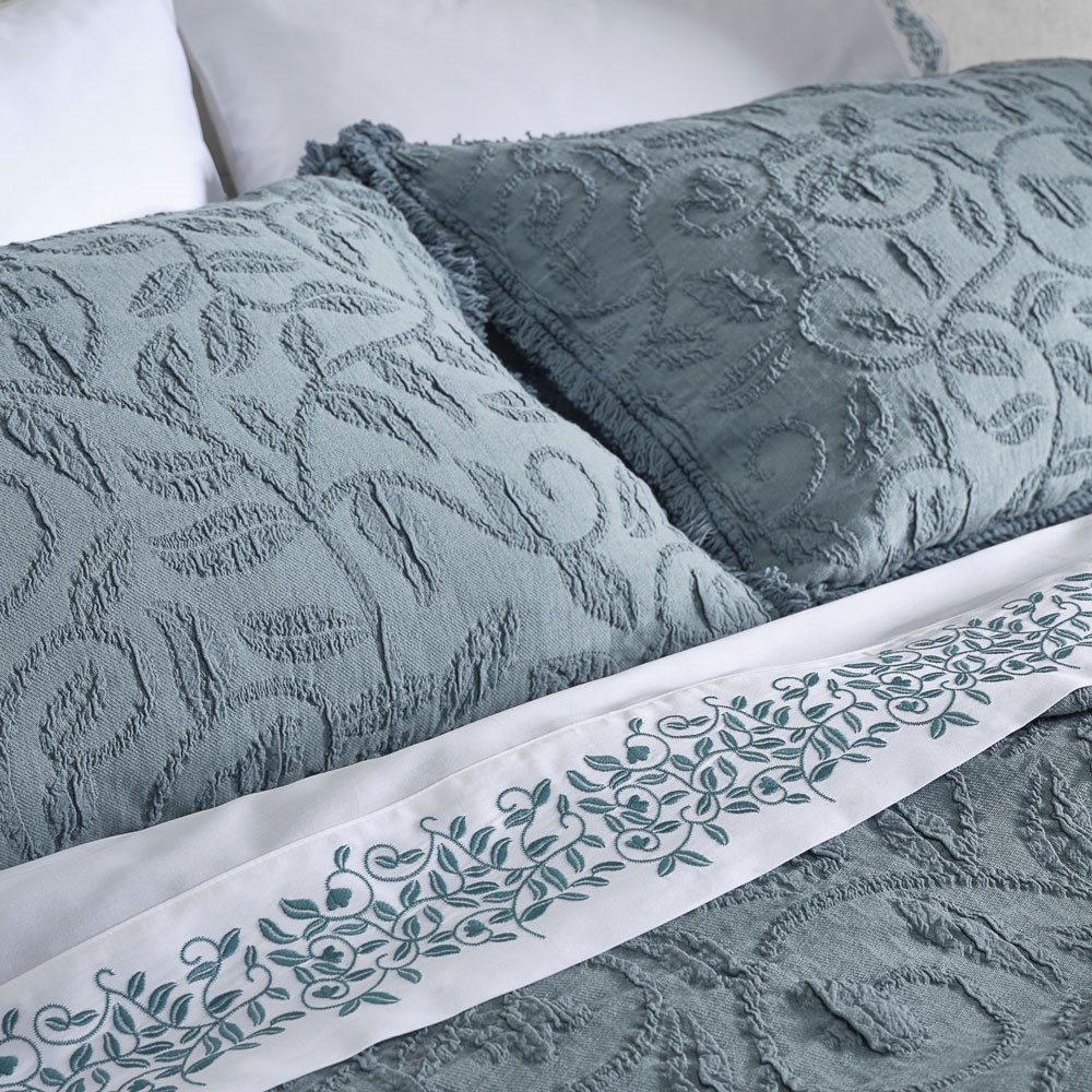 Portuguese Butirir Cotton Jacquard Pillowcase. From $USD89.00. Available at George Street Linen