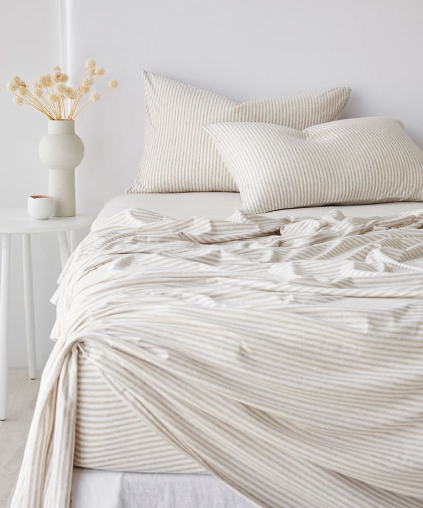 Cotton Jersey Flat Sheet. From $AUD100.00. Available at George Street Linen