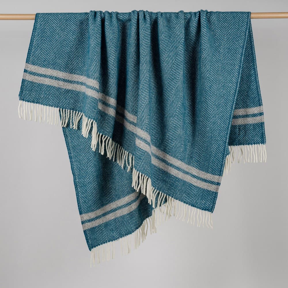 Fishbone NZ Wool Throw. From $USD299.00. Available at George Street Linen