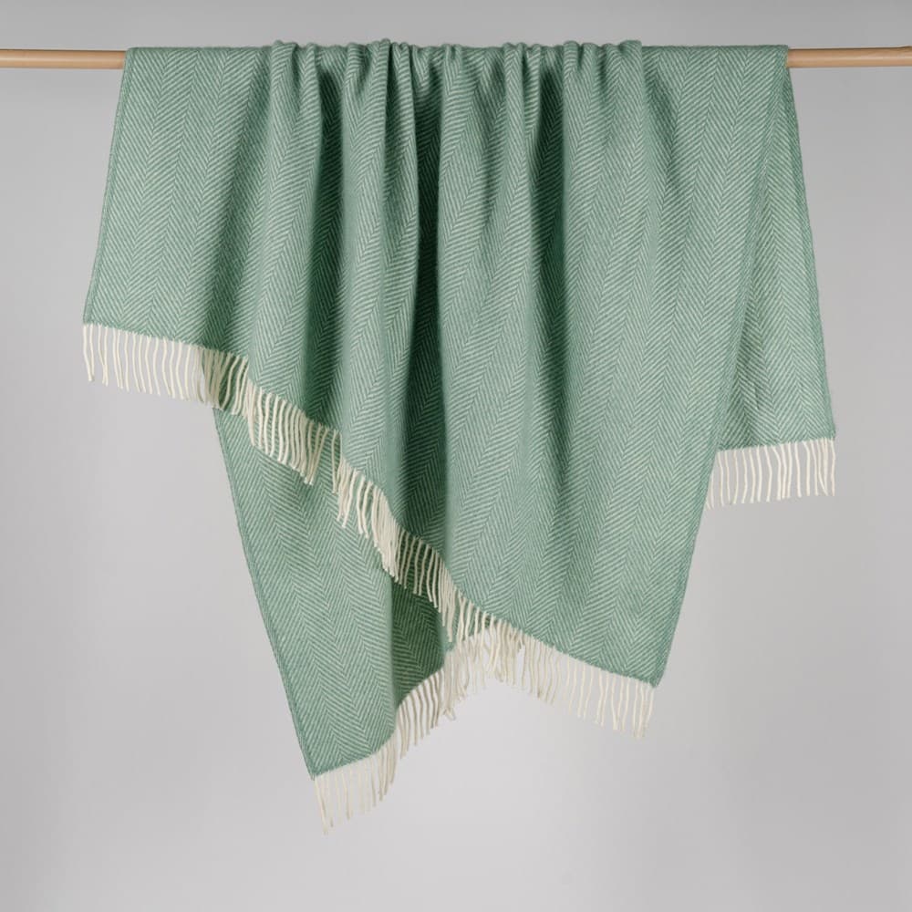 Fishbone NZ Wool Throw. From $USD299.00. Available at George Street Linen