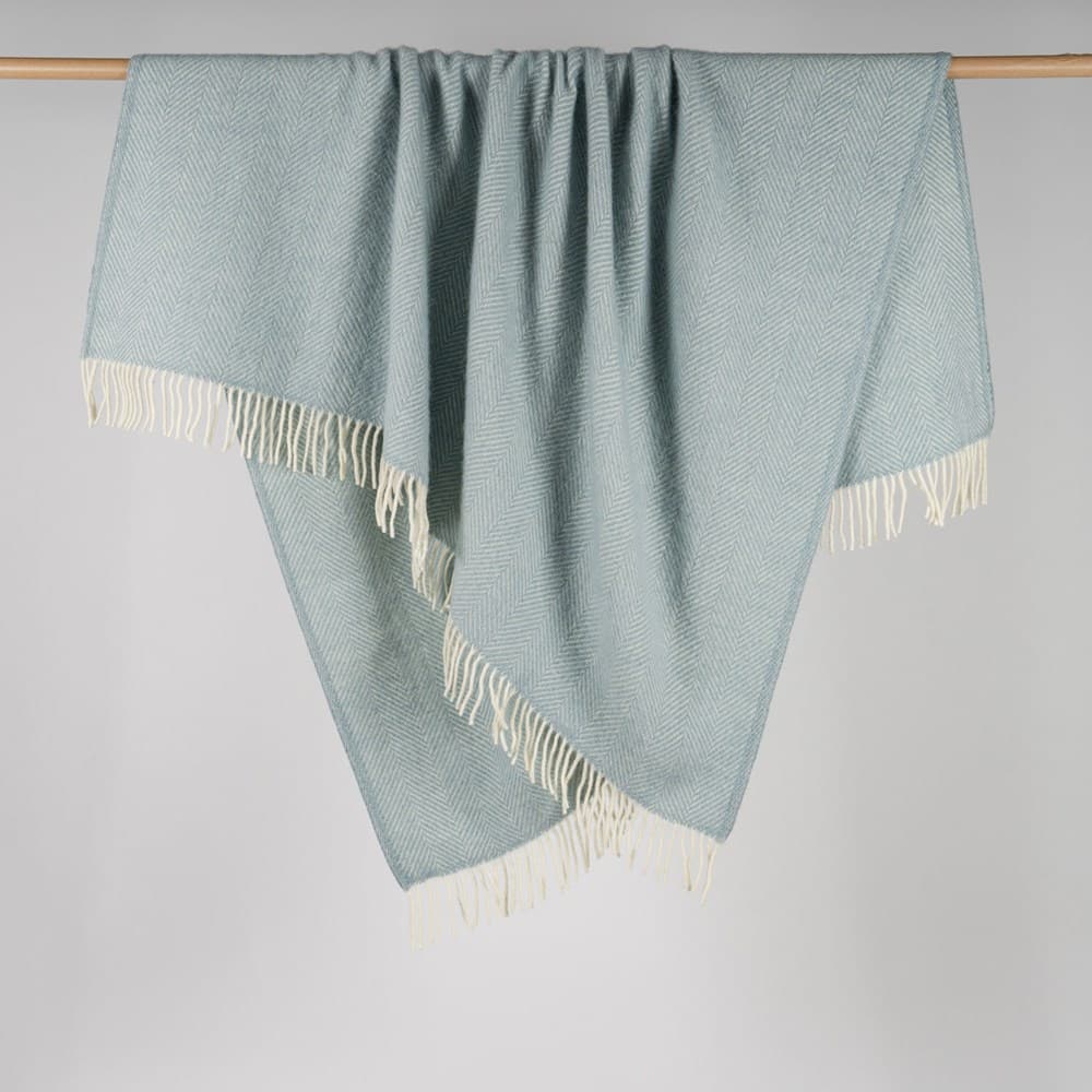 Fishbone NZ Wool Throw. From $USD299.00. Available at George Street Linen