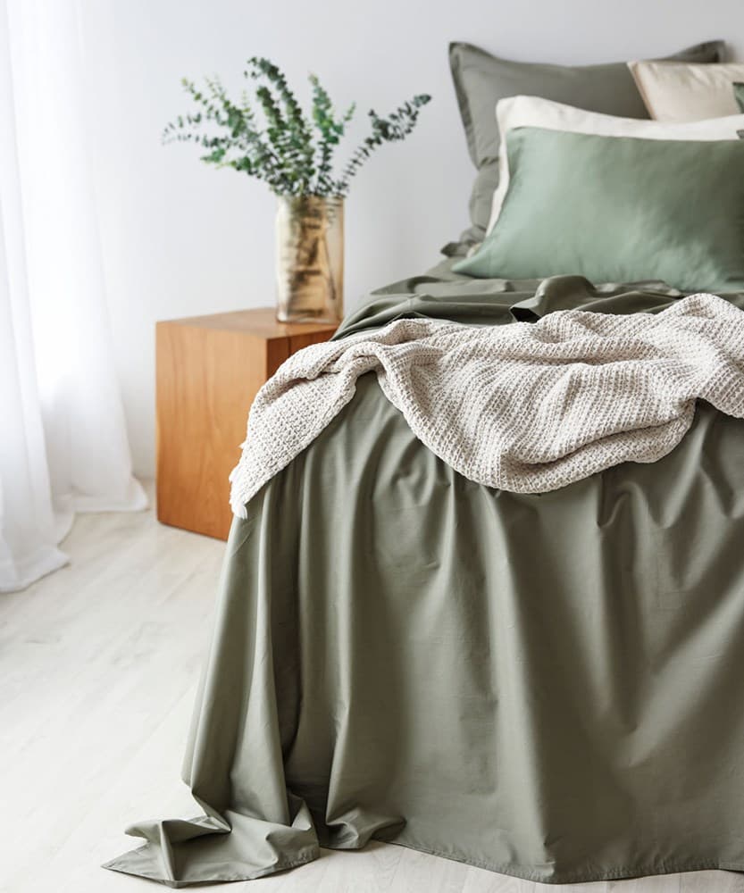 Fresh Cotton Percale Sheet Set. From $NZD259.95. Available at George Street Linen