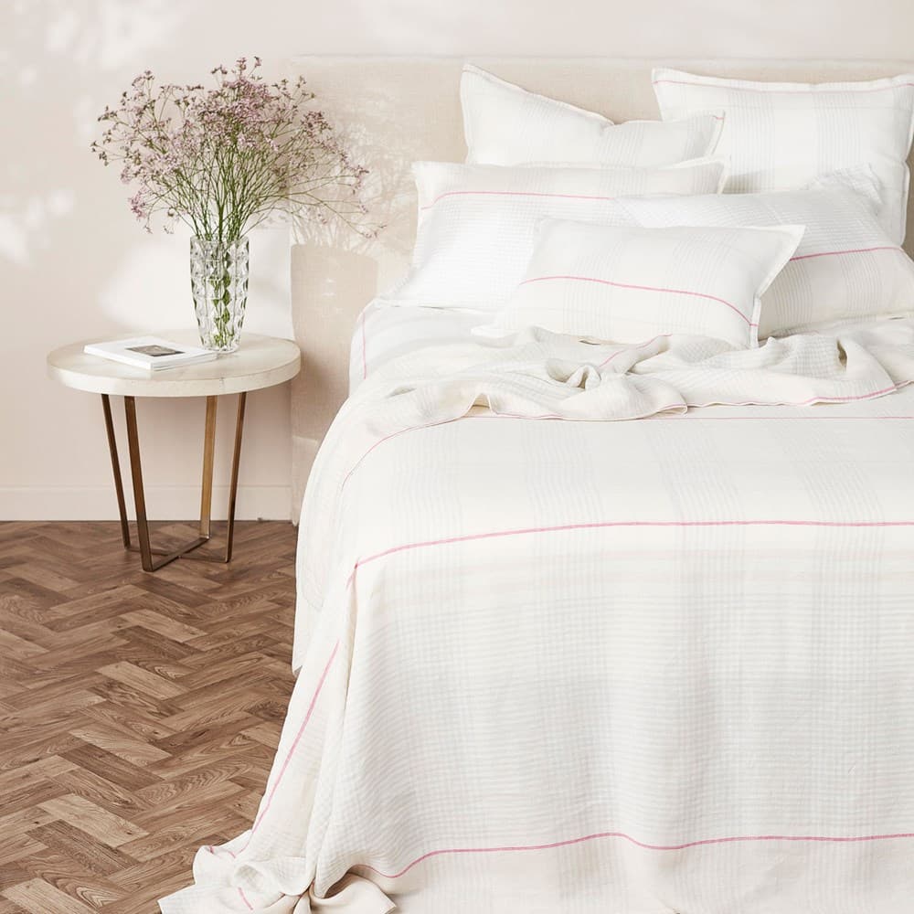 Pure Linen Flat Sheet. From $NZD299.95. Available at George Street Linen