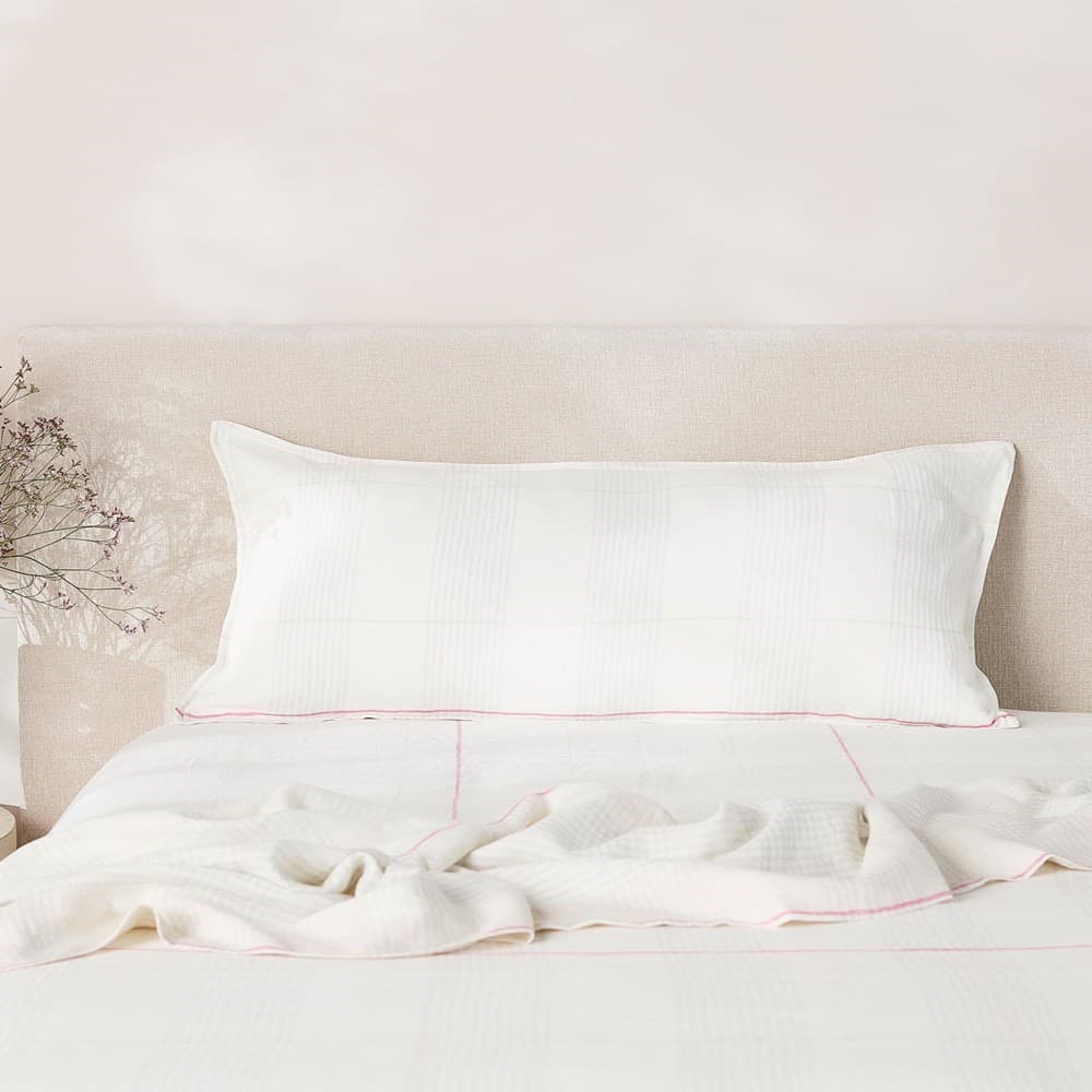 Pure Linen Bolster Pillow Cover. From $NZD159.95. Available at George Street Linen