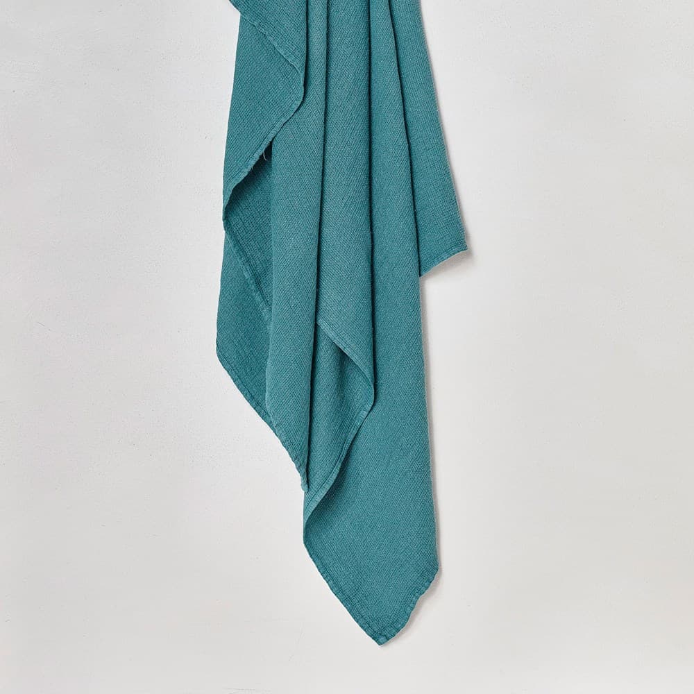 Stone Wash Linen Waffle Bath Sheet. From $NZD99.95. Available at George Street Linen
