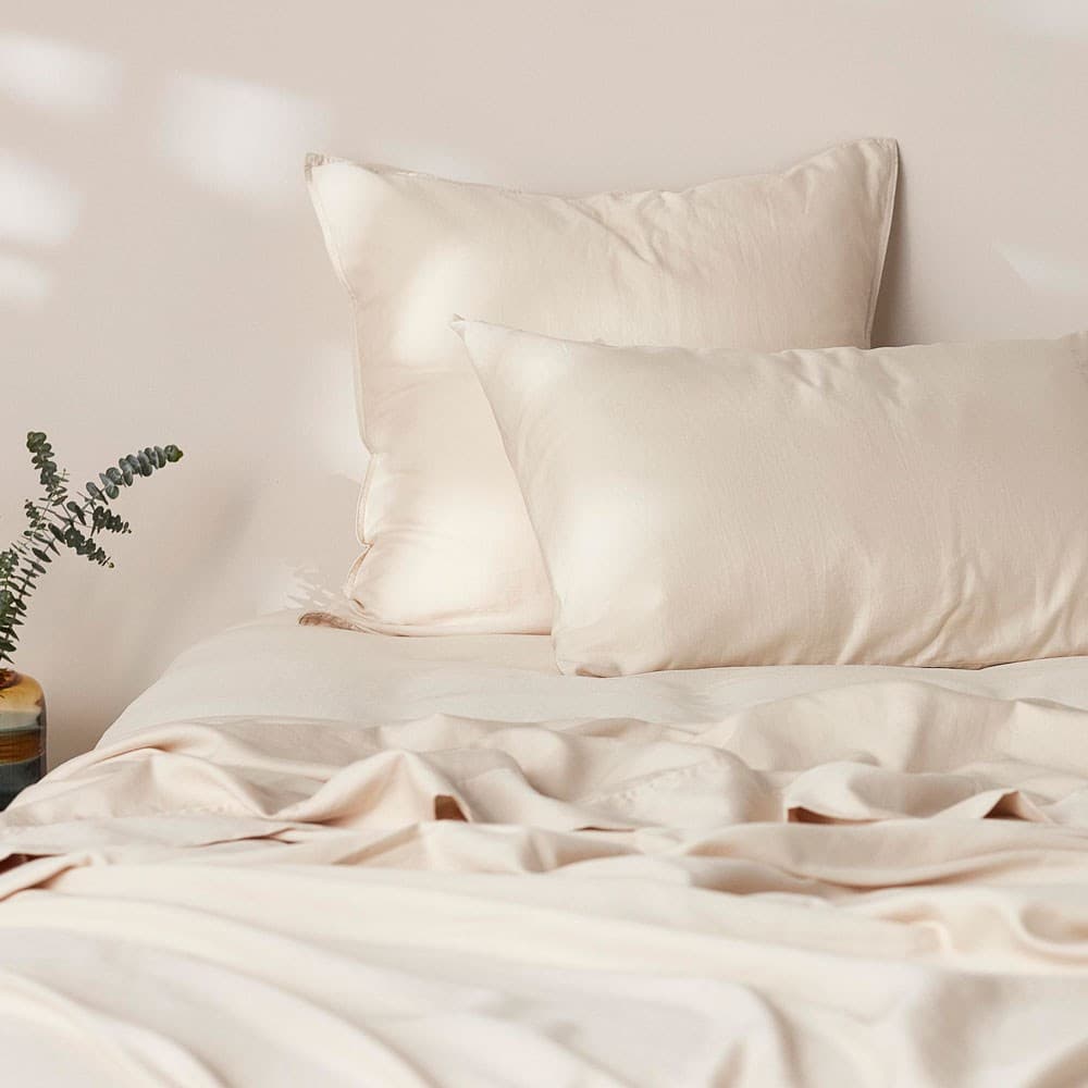 Soft Washed Cotton European Pillowcase. From $AUD69.95. Available at George Street Linen