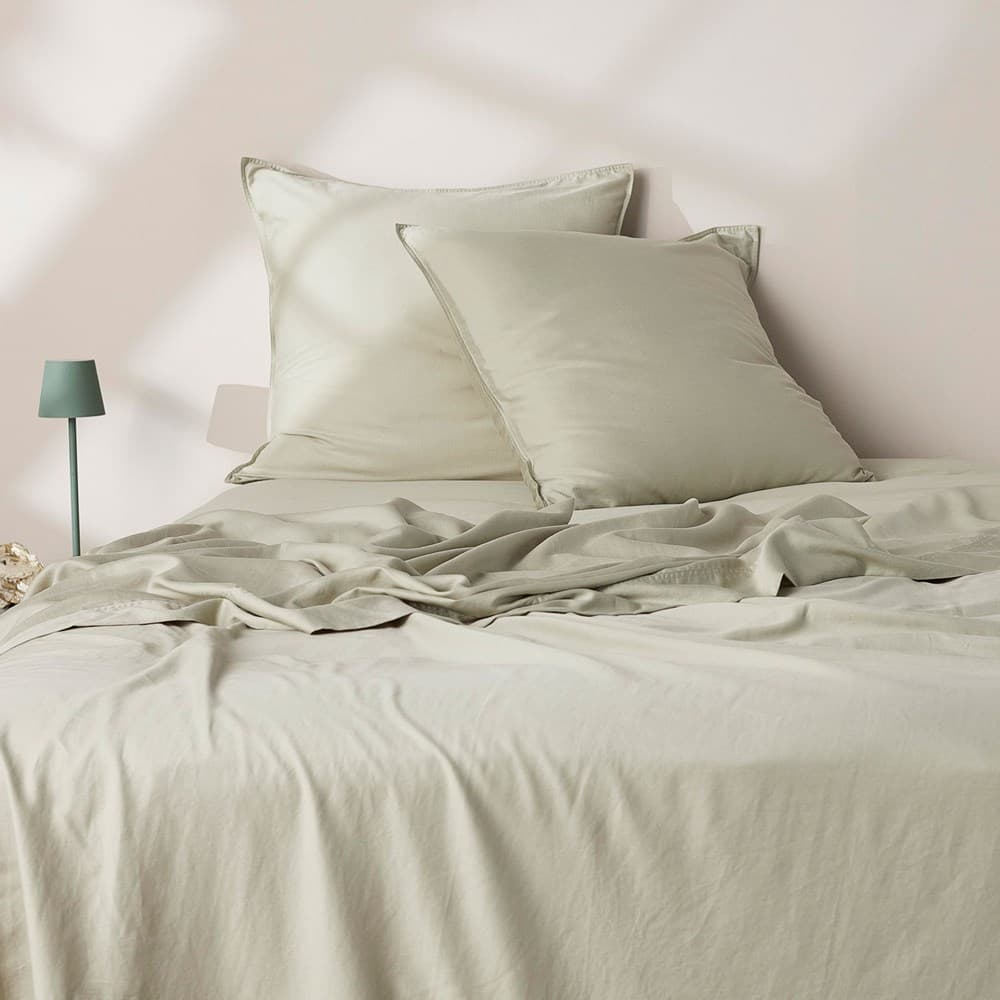Soft Washed Cotton European Pillowcase. From $USD69.95. Available at George Street Linen