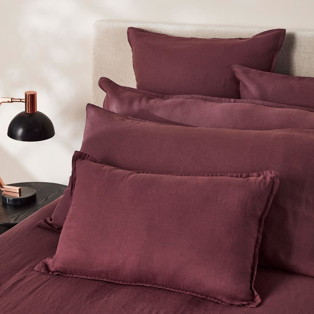Pure Linen Pillowcase. From $NZD99.95. Available at George Street Linen