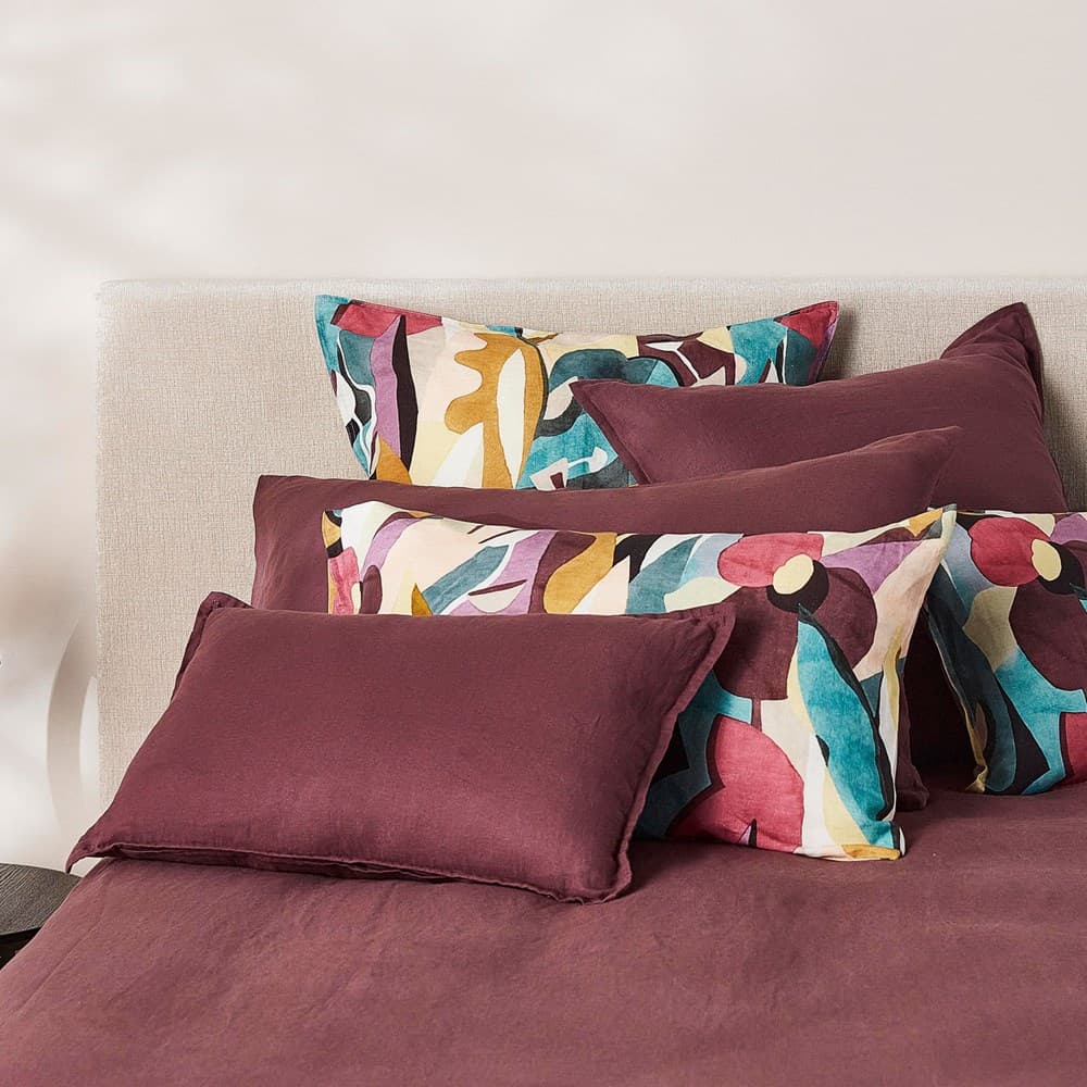 Pure Linen European Pillowcase. From $NZD89.95. Available at George Street Linen