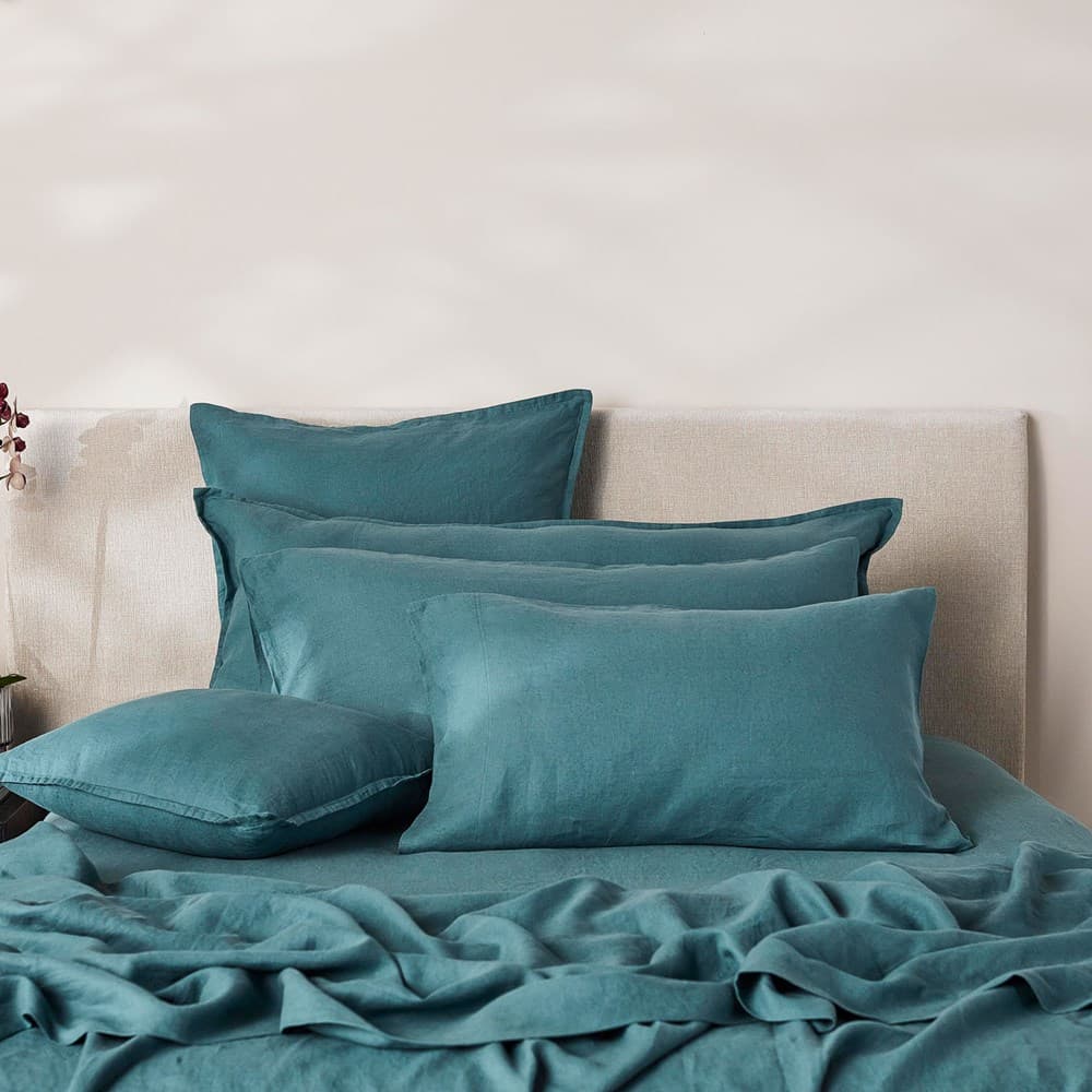 Pure Linen Pillowcase. From $NZD99.95. Available at George Street Linen