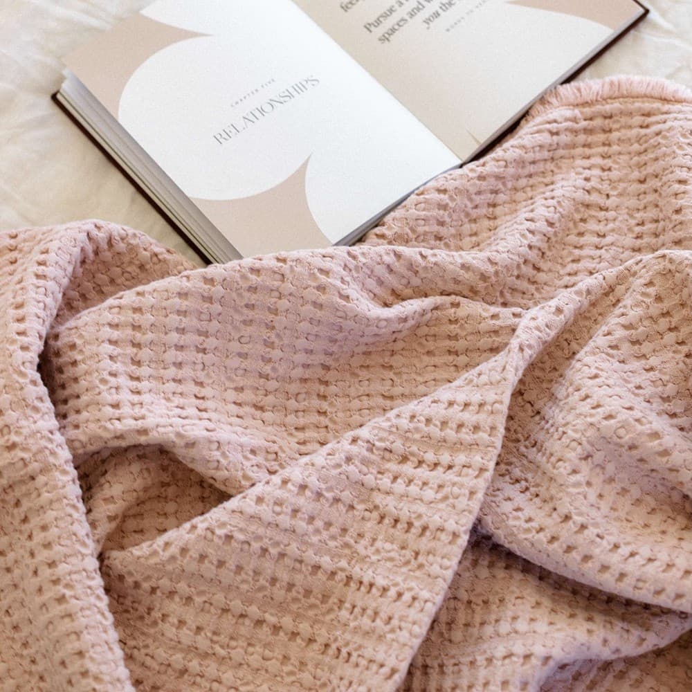 Portuguese Nasa Cotton Waffle Throw. From $USD159.00. Available at George Street Linen
