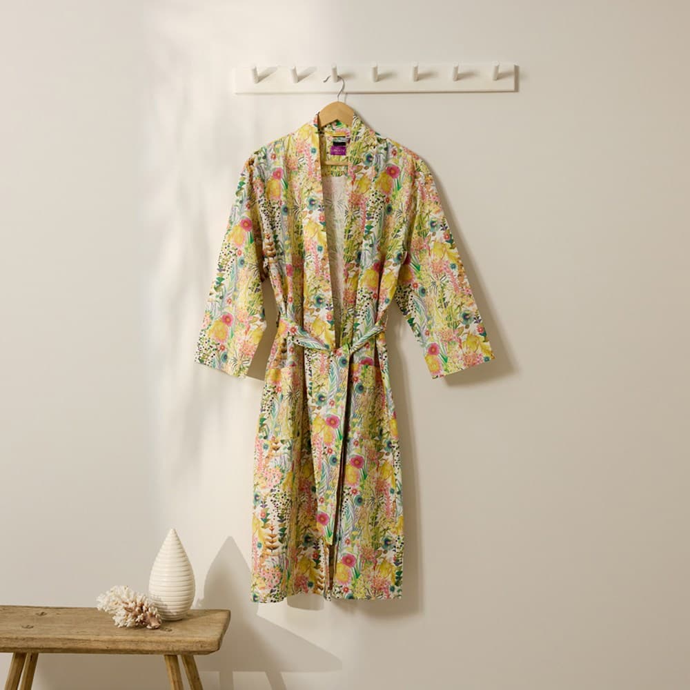 Cotton Printed Bathrobe Made With Liberty Fabric. From $NZD249.00. Available at George Street Linen
