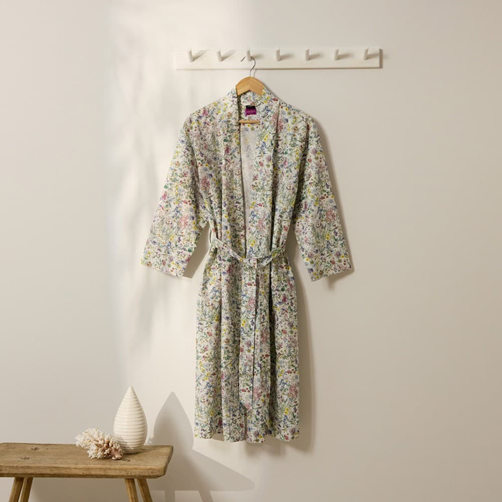 Cotton Printed Bathrobe Made With Liberty Fabric. From $NZD249.00. Available at George Street Linen