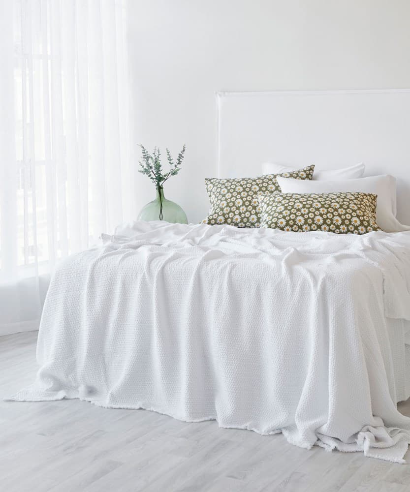 Lisboa Waffle Blanket. From $NZD299.00. Available at George Street Linen