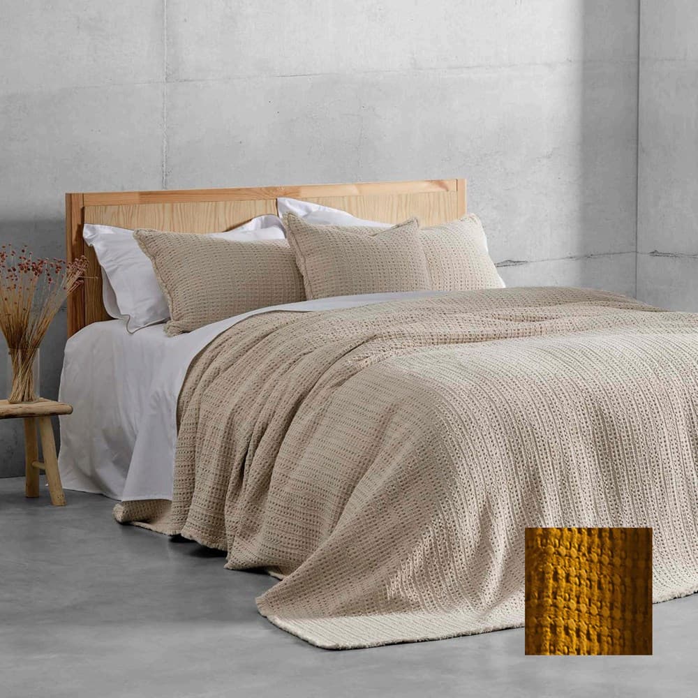 Portuguese Nasa Cotton Waffle Blanket. From $USD299.00. Available at George Street Linen
