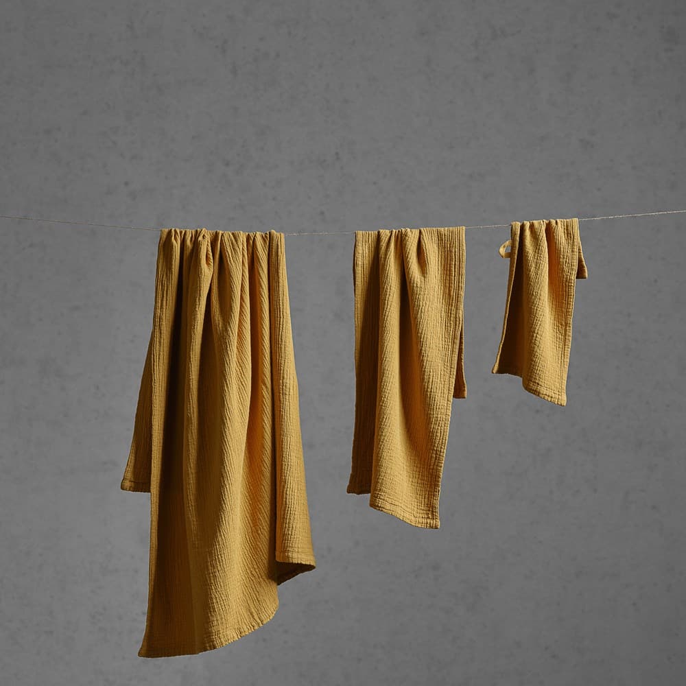 Portuguese Punto Cotton Gauze Bath Towel Pack. From $NZD149.00. Available at George Street Linen