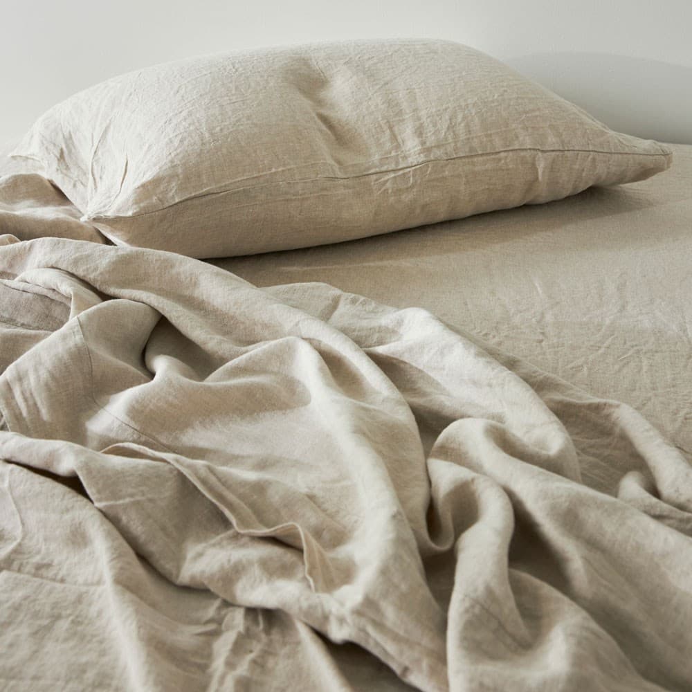 Pure Linen Pillowcase. From $AUD99.00. Available at George Street Linen
