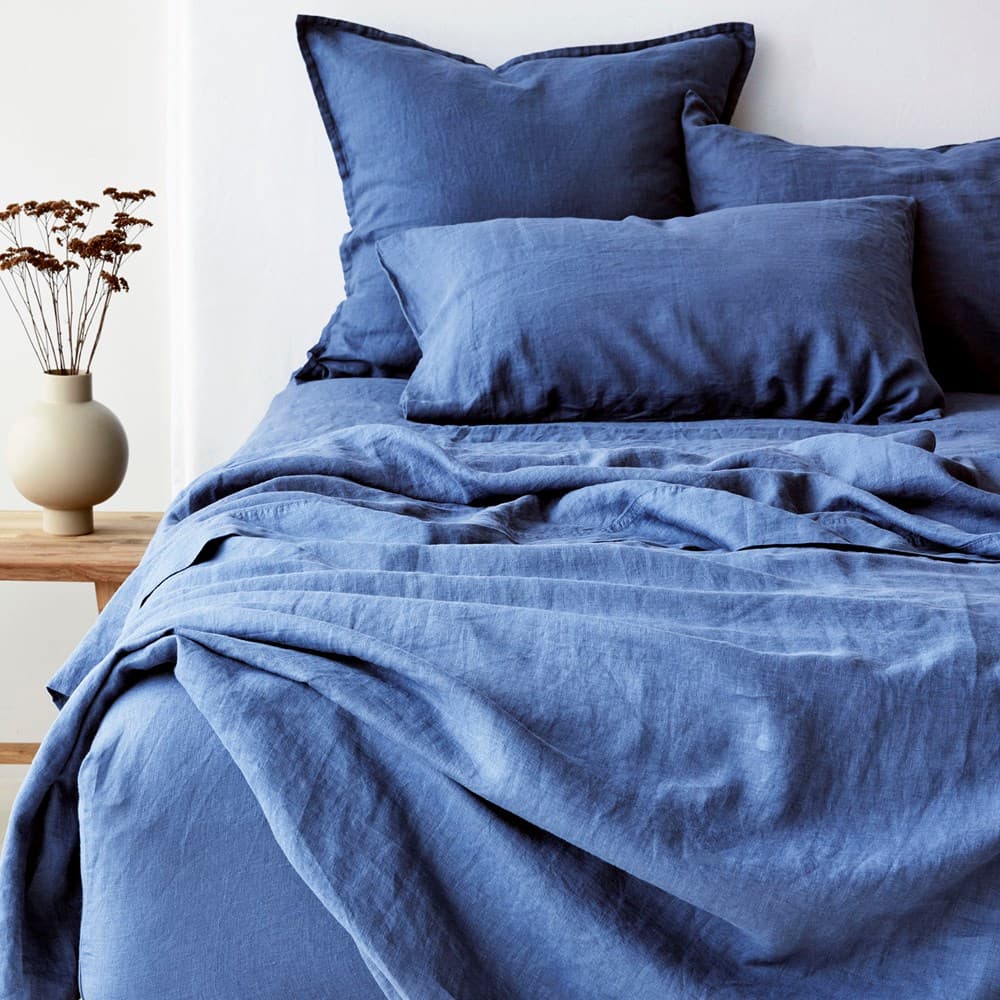 Pure Linen Fitted Sheet. From $NZD219.00. Available at George Street Linen