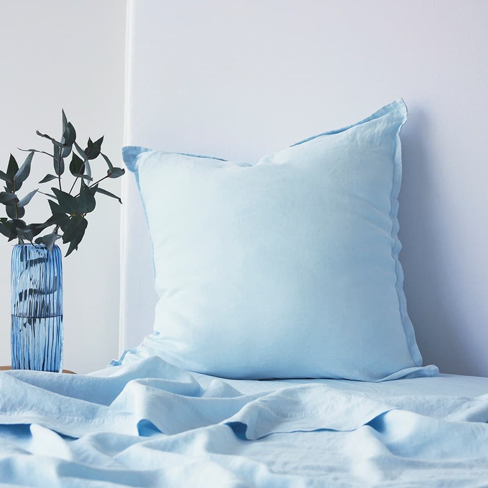 Pure Linen European Pillowcase. From $NZD89.00. Available at George Street Linen