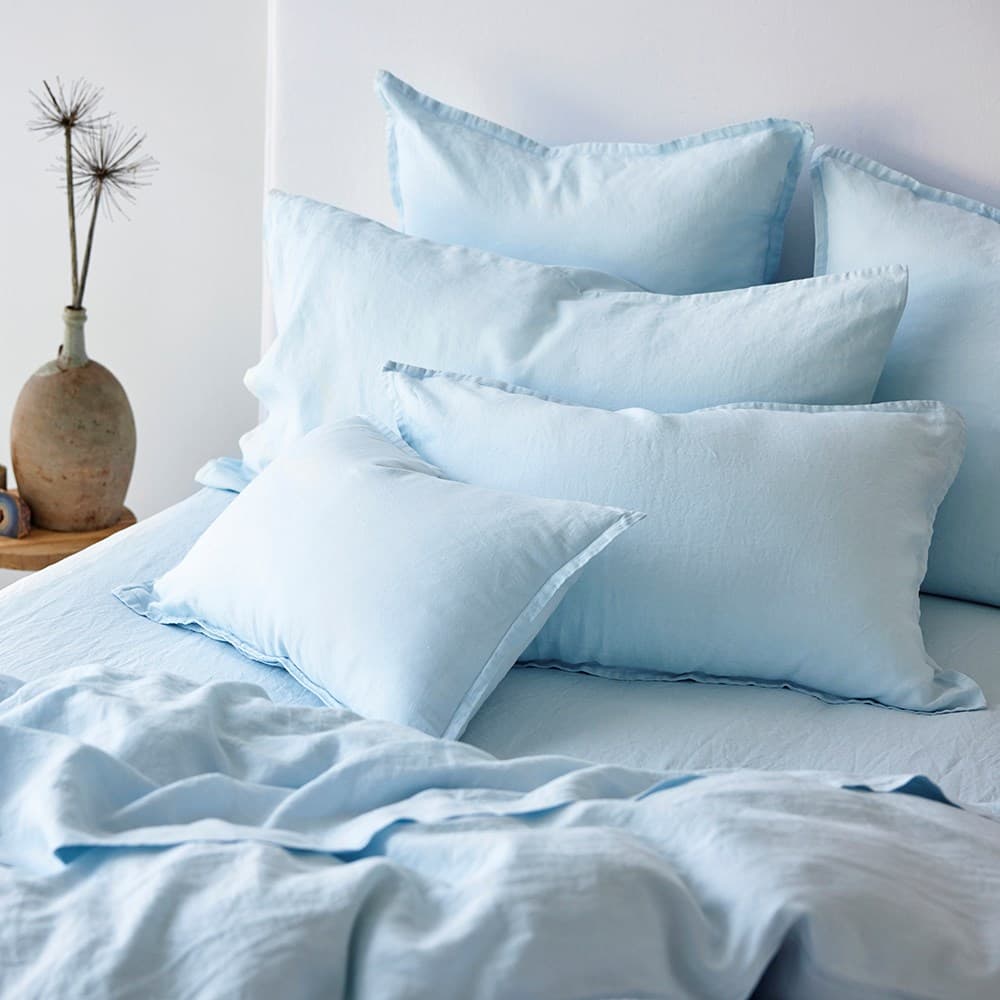 Pure Linen Pillowcase. From $NZD99.00. Available at George Street Linen