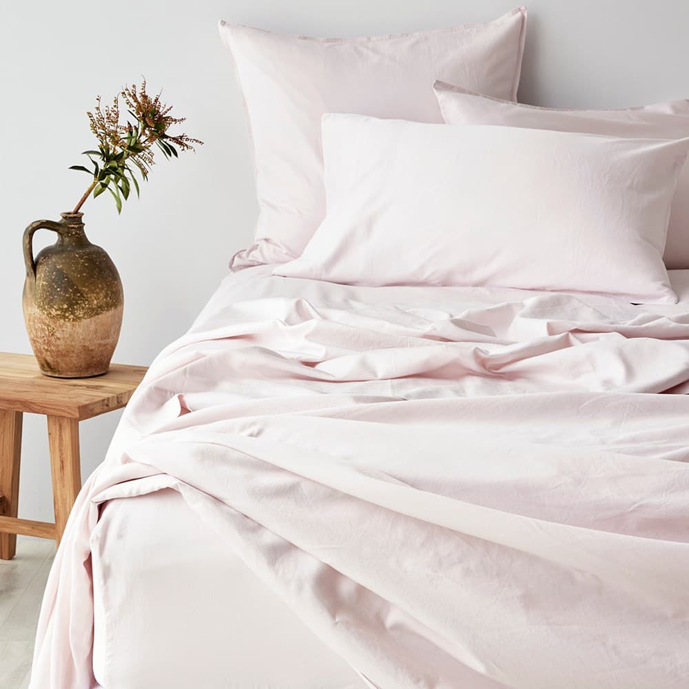 Soft Washed Cotton Sheet Set. From $USD199.95. Available at George Street Linen