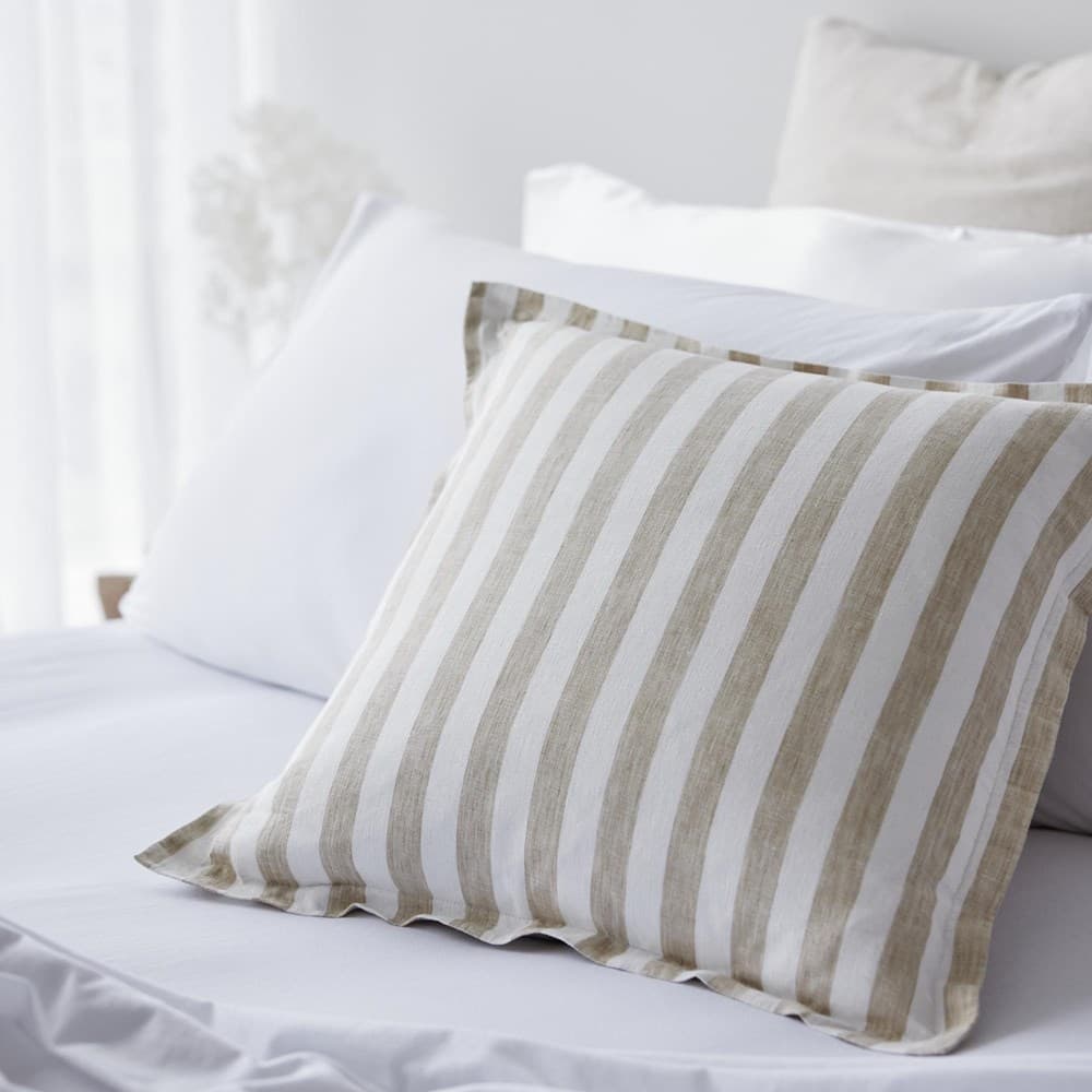 Linen Stripes Cushion Cover. From $NZD89.00. Available at George Street Linen