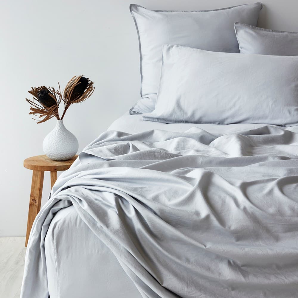 Soft Washed Cotton Sheet Set. From $USD199.95. Available at George Street Linen