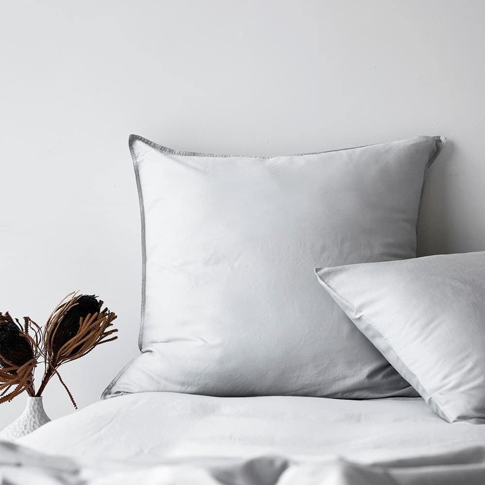 Soft Washed Cotton European Pillowcase. From $AUD69.95. Available at George Street Linen