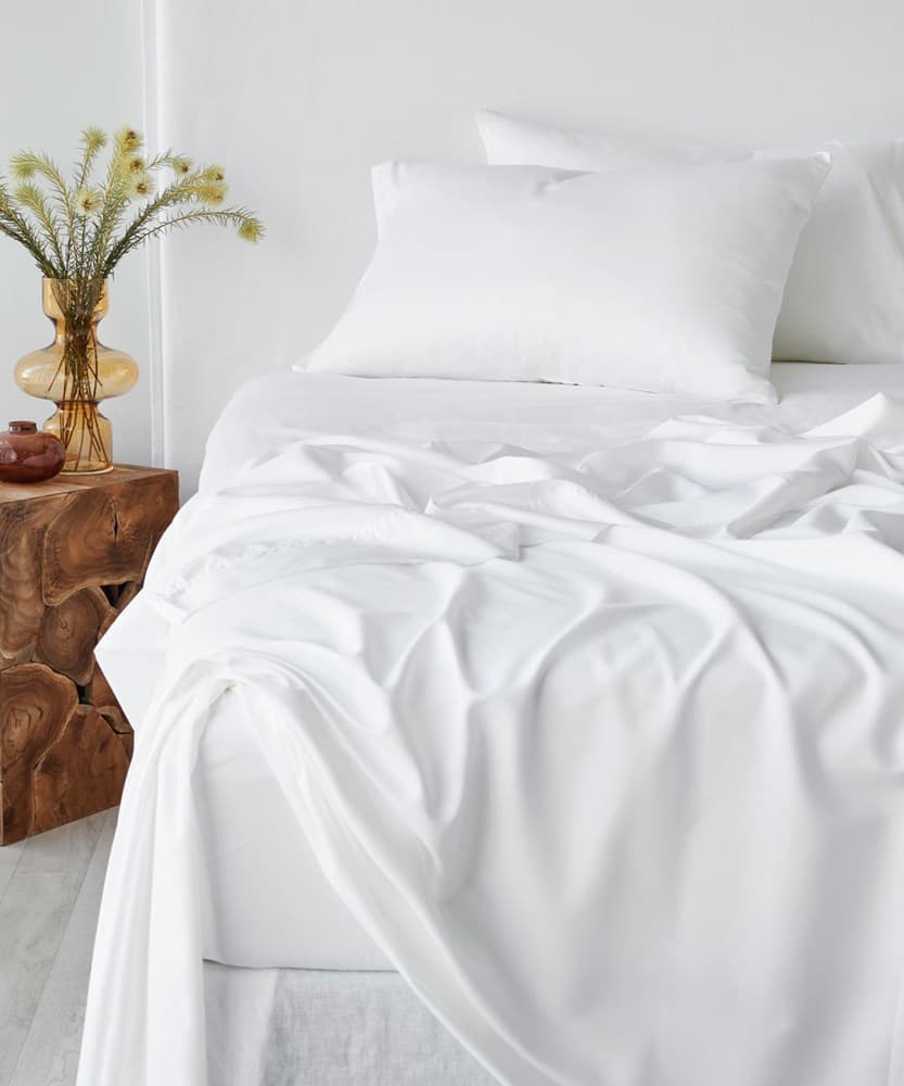 Bamboo Cotton Fitted Sheet. From $NZD89.95. Available at George Street Linen