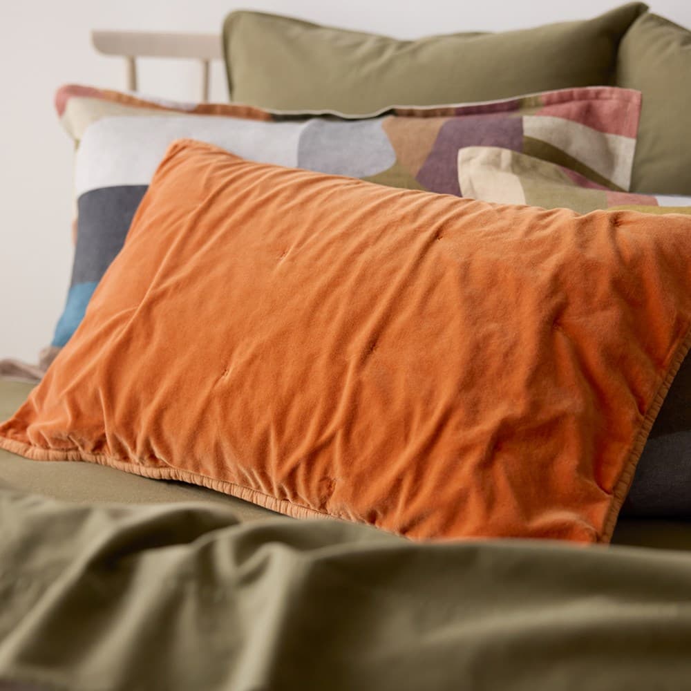 Venus Cotton Velvet Quilted Pillowcase. From $NZD99.00. Available at George Street Linen