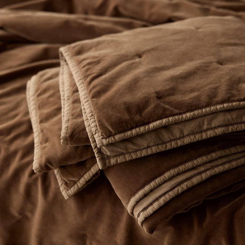 Venus Cotton Velvet Quilted Throw. From $USD179.00. Available at George Street Linen