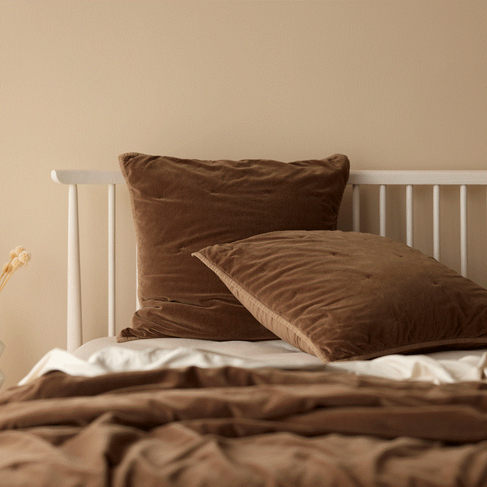 Venus Cotton Velvet Pillowcase. From $NZD89.00. Available at George Street Linen