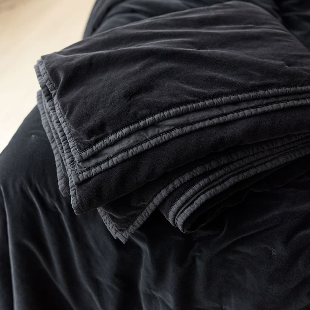 Venus Cotton Velvet Quilted Throw. From $NZD179.00. Available at George Street Linen