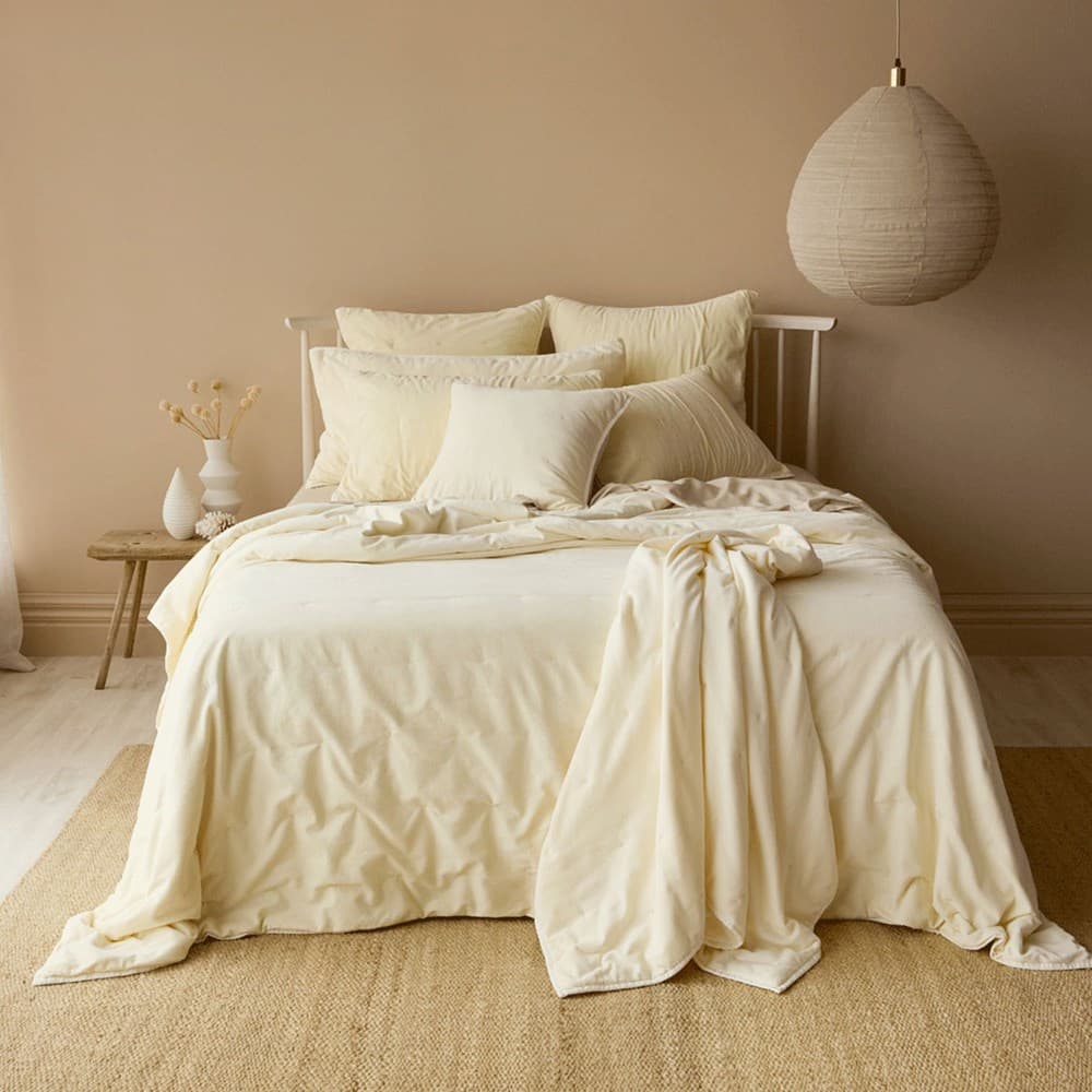 Venus Cotton Velvet Quilted Coverlet. From $NZD359.00. Available at George Street Linen