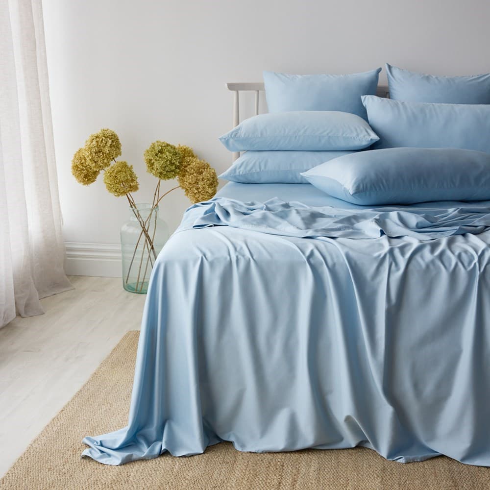 Bamboo Cotton Flat Sheet. From $NZD99.95. Available at George Street Linen