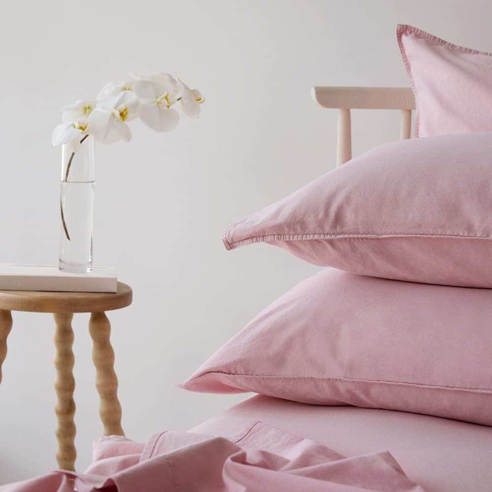 Vintage Look Cotton Pillowcase. From $NZD59.00. Available at George Street Linen